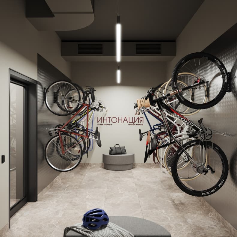 Архитектура - Помещение для хранения велосипедов